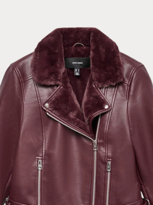 Women's Short Jean Jacket for Winter Winetasting