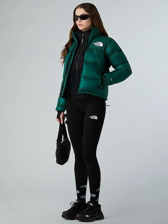 Women's for Hiking Sports Jacket for Winter with Hood Hunter Green