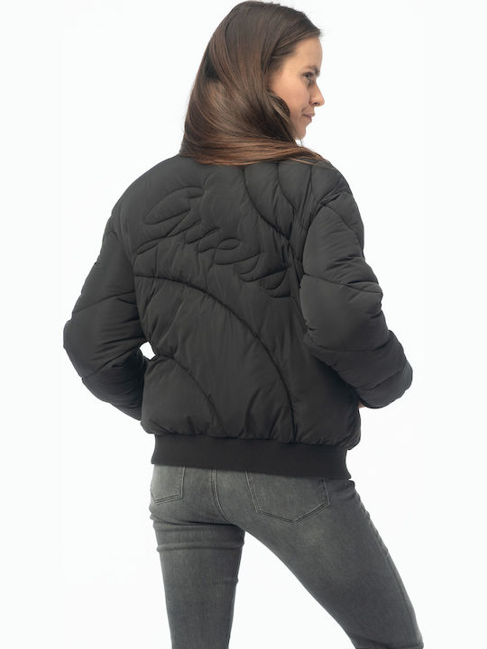 Women's Puffer Jacket for Winter Black