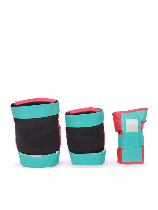 Rio Roller Παιδικό Σετ Προστατευτικών Red/Mint