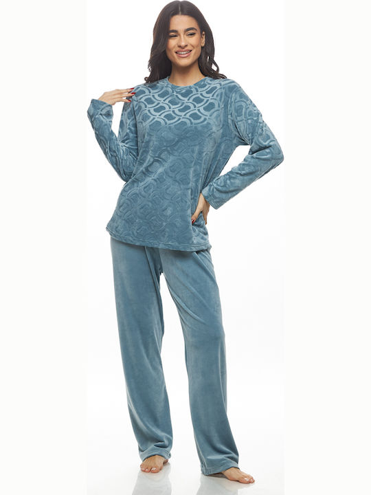Galaxy Winter Damen Pyjama-Set Bay Leaf Mint