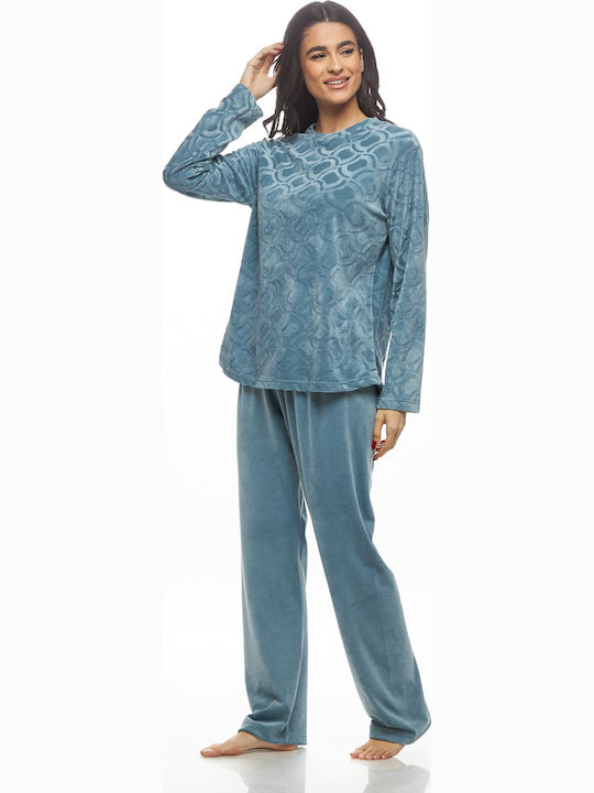 Galaxy Winter Damen Pyjama-Set Bay Leaf Mint