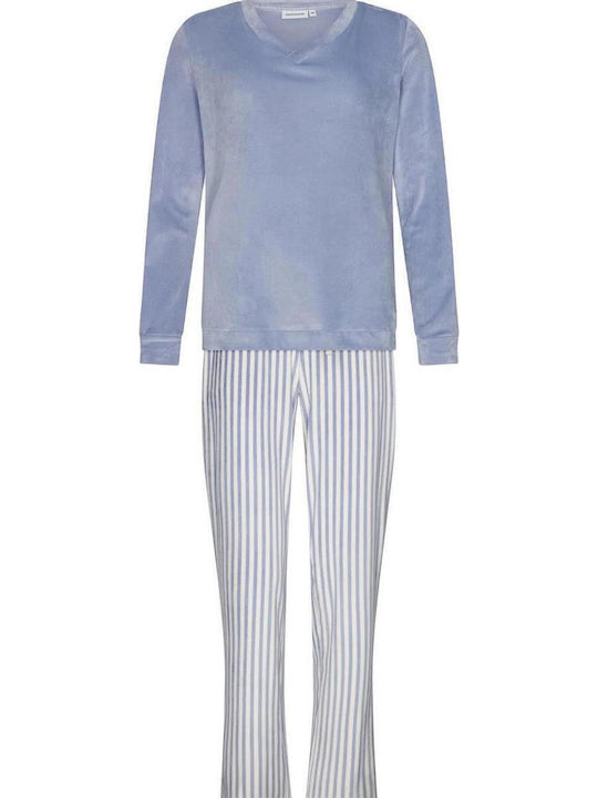 Pastunette Winter Damen Pyjama-Set Striped