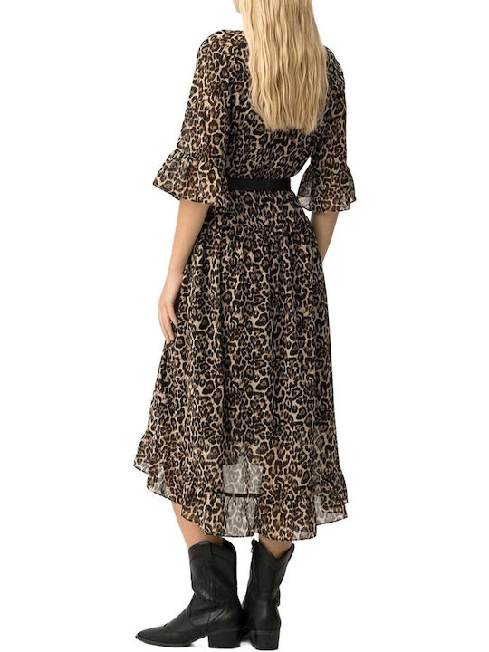 Tiffosi Kleid Ganztägig Braun