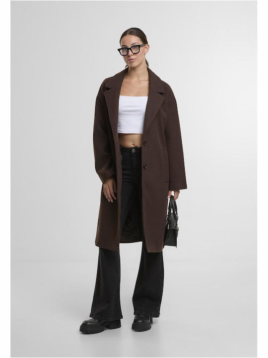 Дамско Warm Brown Палто Oversized