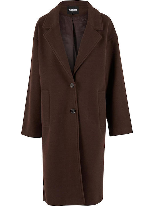 Дамско Warm Brown Палто Oversized
