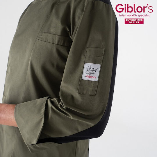 Giblors Σακάκι Σεφ Raul Χακί Αεριζόμενη Πλάτη Giblor's Giblor's