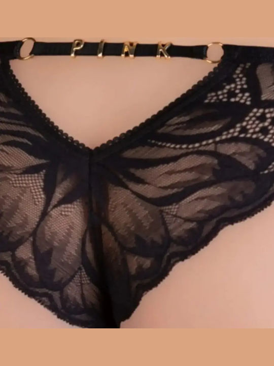 Women's Brazil with Lace Black