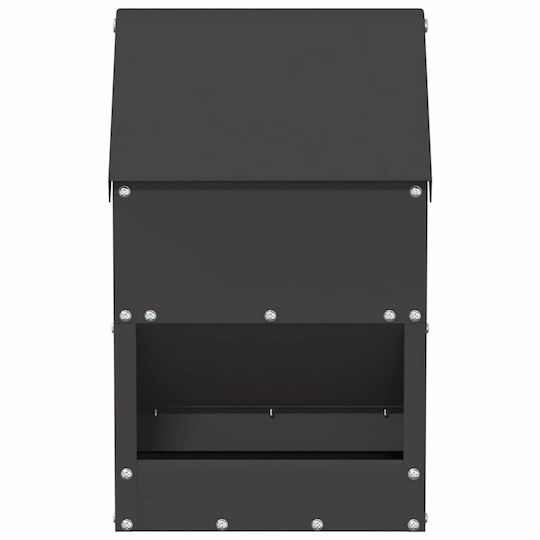 Ταΐστρα Κοτόπουλων Μαύρο 21 X 16 X 33 Εκ Ψυχρής Έλασης Χάλυβας 874663 Μαύρο