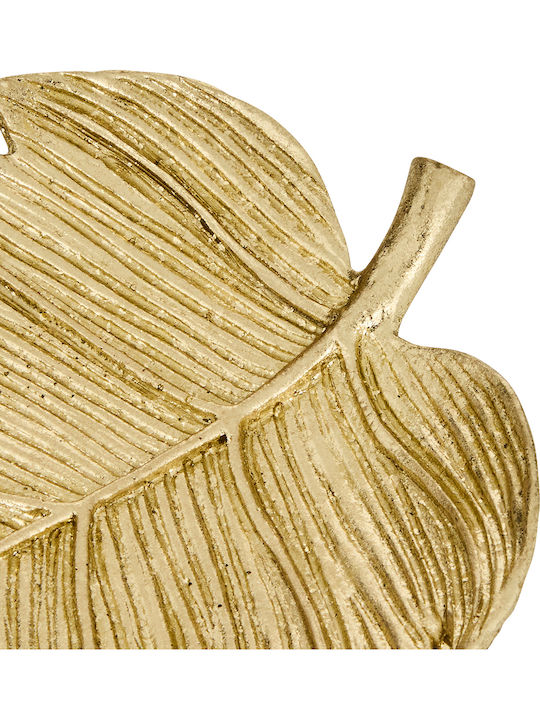 Polyresin Decorative Platter A-s Belli Gold 25x15cm