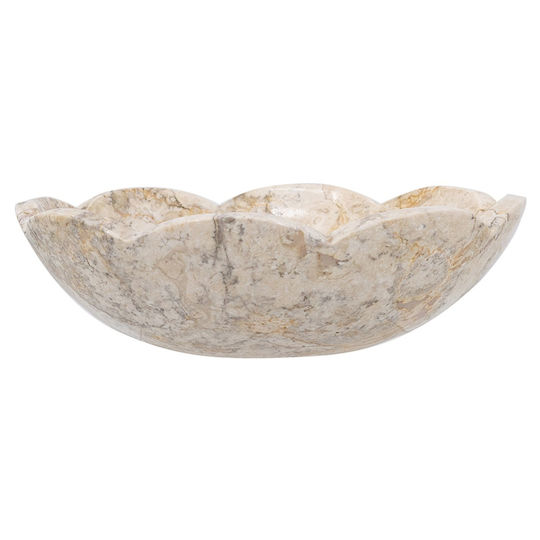 Artekko Decorative Bowl Beige 25x25x7.5cm