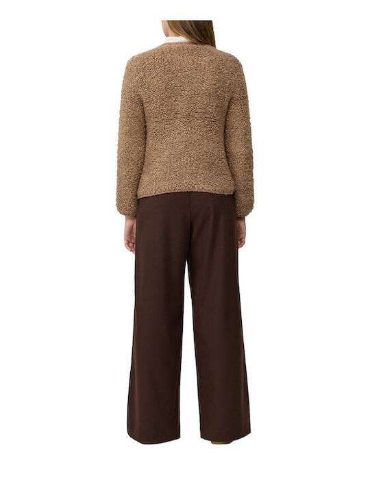 Women's Knitted Brown Cardigan