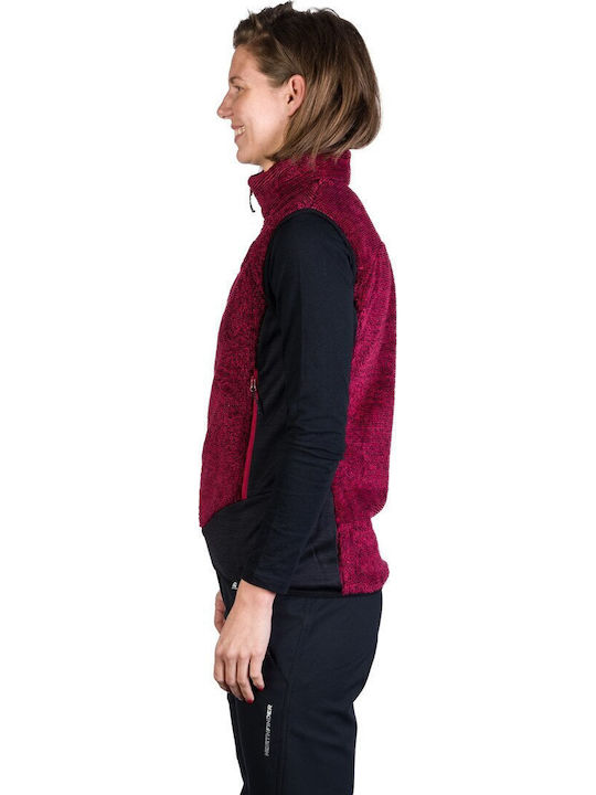 Fleece Γυναικεία Ζακέτα Cherry Black