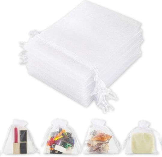 thessPACK Fabric Pouch for Gift White 7x9cm. 100pcs