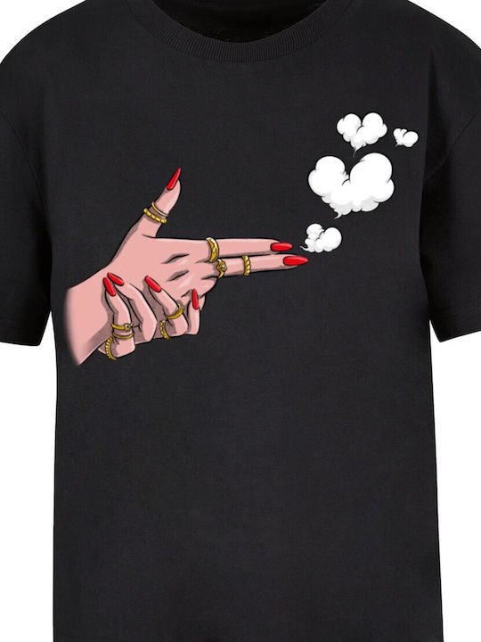 Girl Bang T-Shirt Schwarz