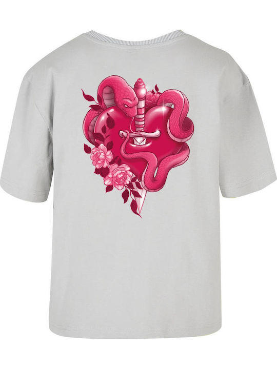 Snakes Heart Tricou Lightasphalt