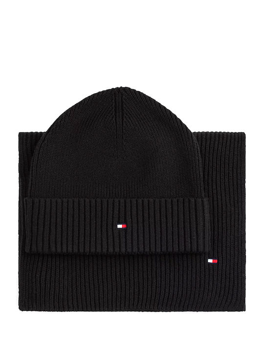 Flag Beanie Ανδρικός Σκούφος Πλεκτός σε Μαύρο χρώμα