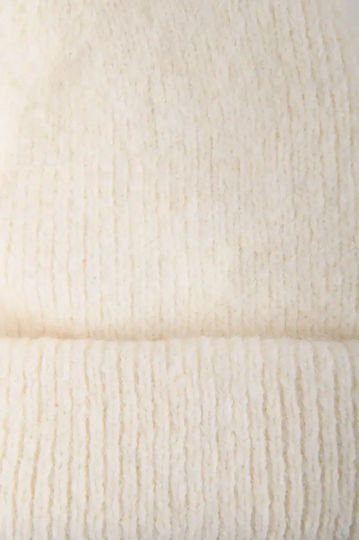 Beanie Feminin Căciulă Tricotat în culoarea Alb