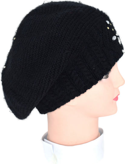 Beanie Frauen Beanie Gestrickt in Schwarz Farbe