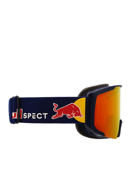 Red Bull Spect Ski & Snowboard Goggles Kids Blue with Lens in Blue Color