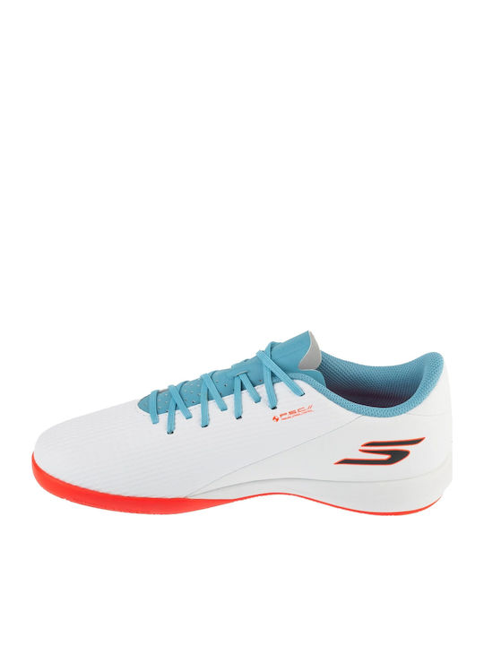 Skechers Skx 2 Academy Ποδοσφαιρικά Παπούτσια Σάλας IC Λευκά