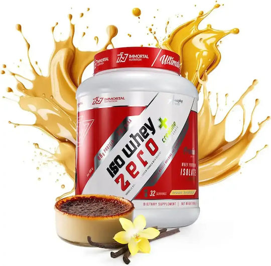 Iso Whey Zero + Creatine Protein Whey with Creatine Gluten & Lactose Free with Flavor Creme Brulee 1kg