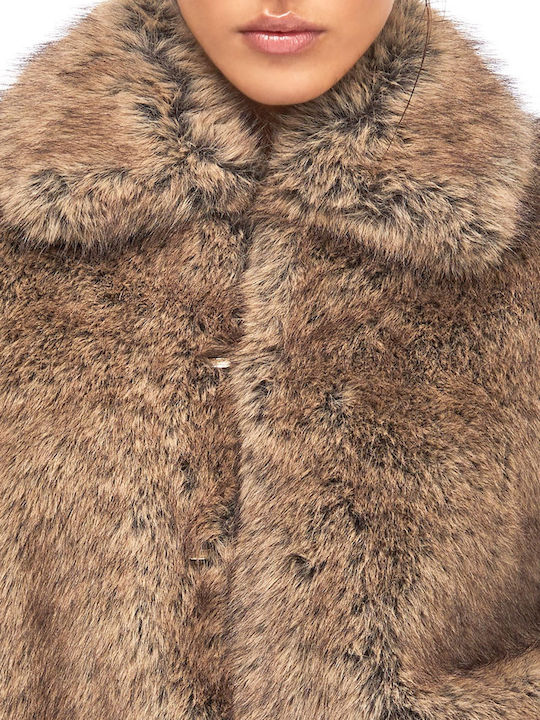 Women's Short Fur Beige-brown