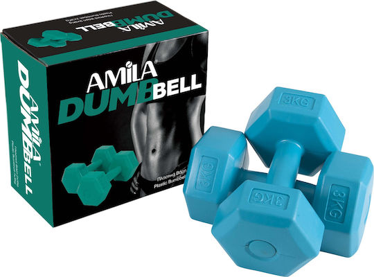 AMILA Serie Sechseckhantel 1 x 3kg