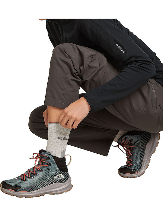 Icebreaker Trekking Κάλτσες Γκρι 1 Ζεύγος
