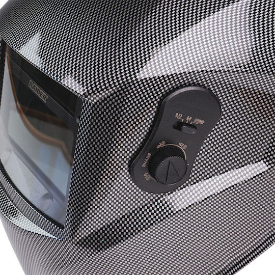 Raider Welding Helmet with 100x50mm Visual Field Black