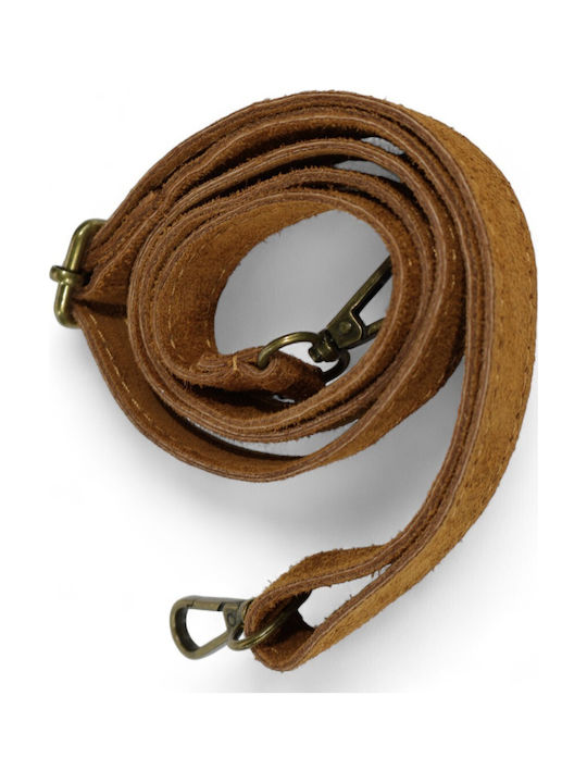 Damentasche aus Leder Handtasche Wildleder mit Fransen Tabak