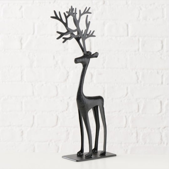Decor Metalic Cerb 36 Cm Negru