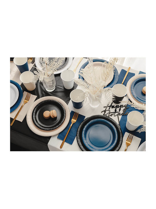 PartyDeco Τραπεζομάντηλο Μαύρο 137x183εκ.