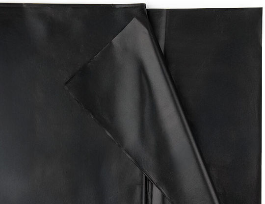 PartyDeco Tablecloth Black Velvet-Black Metal 137x183cm