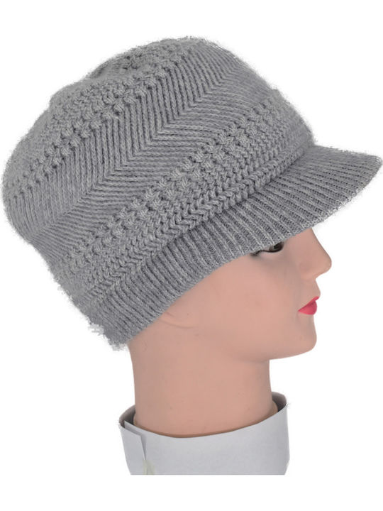 Elegant Дамска Вълнена Тракийска Сива Cap