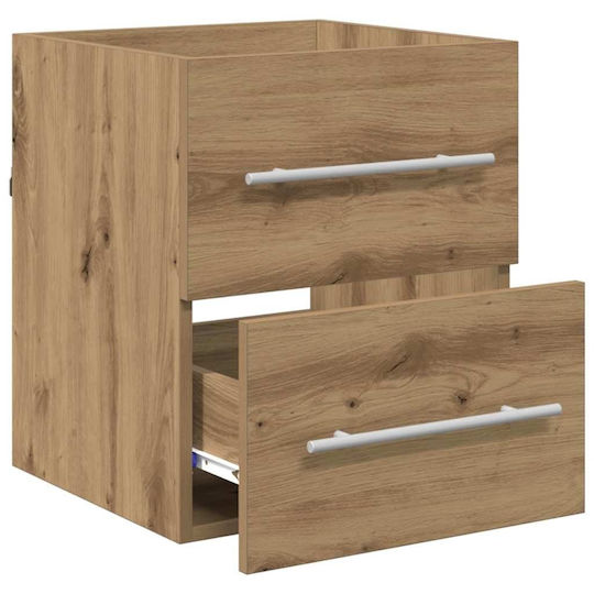 vidaXL Countertop without Sink L38.5xW41xH48cm Artisan Oak