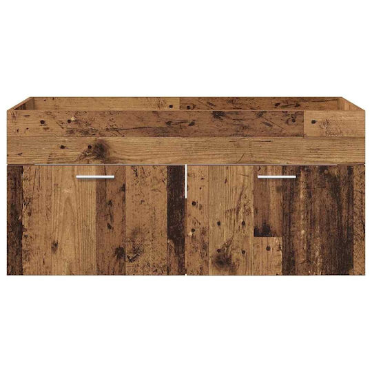 vidaXL Waschtisch ohne Waschbecken L38.5xB38.5xH46cm Old Wood
