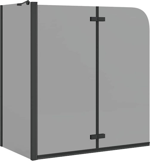 vidaXL Duschkabine Mit Zusammenklappbarer Tür 120x68x130cm Streifen Schwarz
