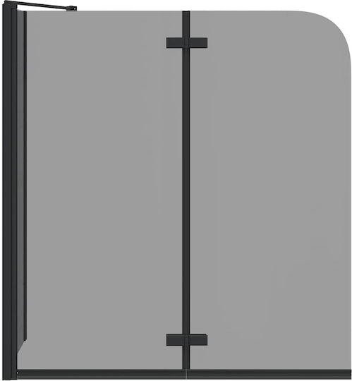 vidaXL Duschkabine Mit Zusammenklappbarer Tür 120x68x130cm Streifen Schwarz