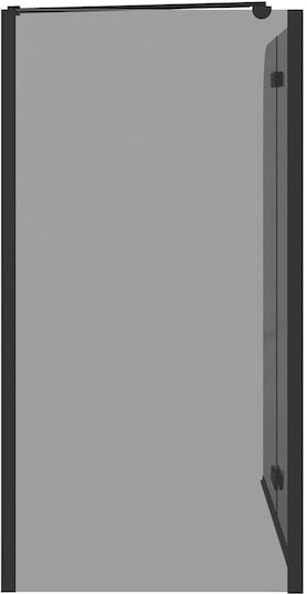 vidaXL Duschkabine Mit Zusammenklappbarer Tür 120x68x130cm Streifen Schwarz