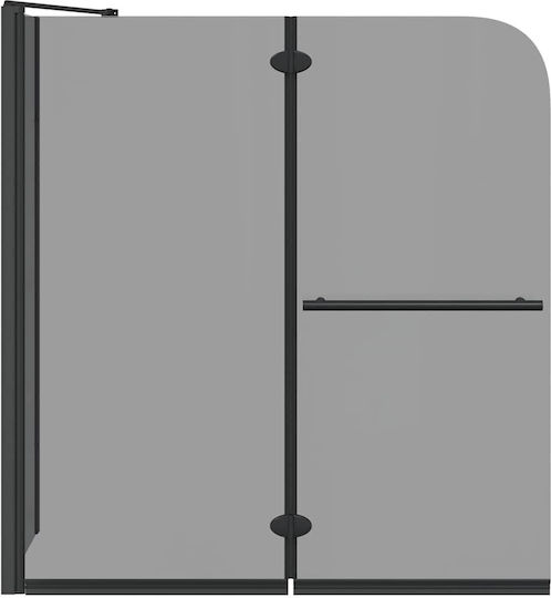 vidaXL Καμπίνα Ντουζιέρας με Πτυσσόμενη Πόρτα 120x67x129cm Clear Glass Chrome