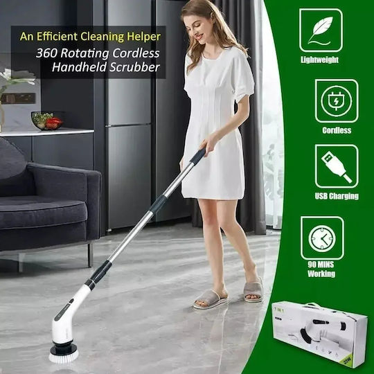 Multifunktionale 9 1 Elektrische Haushaltsreinigungsbürste Sn23521-256 – Wiederaufladbare Turbo Scrub