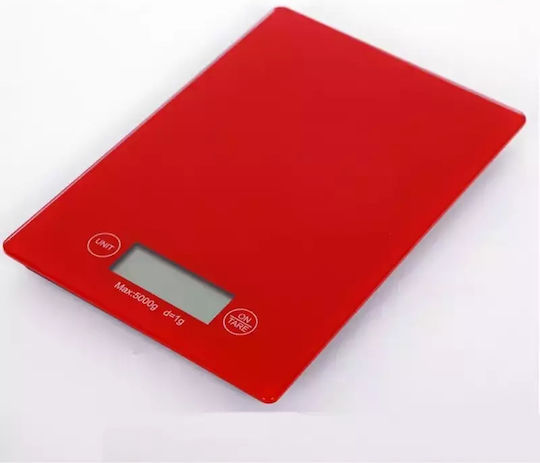 Pandaboo Digital Kitchen Scale Up To 5kg Red