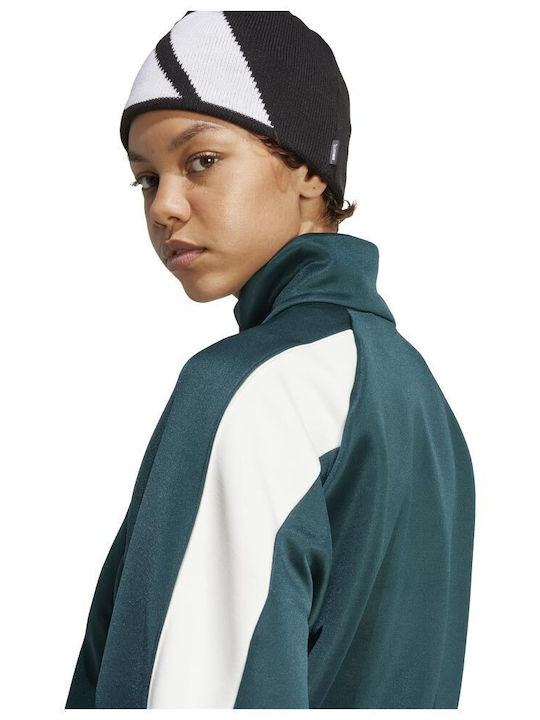 Track Top Γυναικεία Πλεκτή Ζακέτα σε Πράσινο Χρώμα