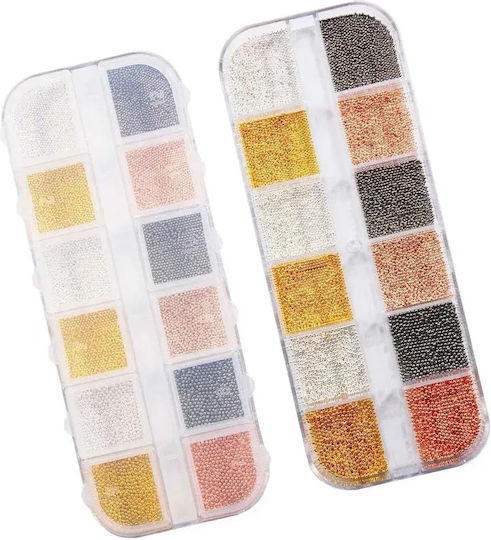 Global Nail Micro Хайвер Декоративни Перли за Нокти 4 Цвята