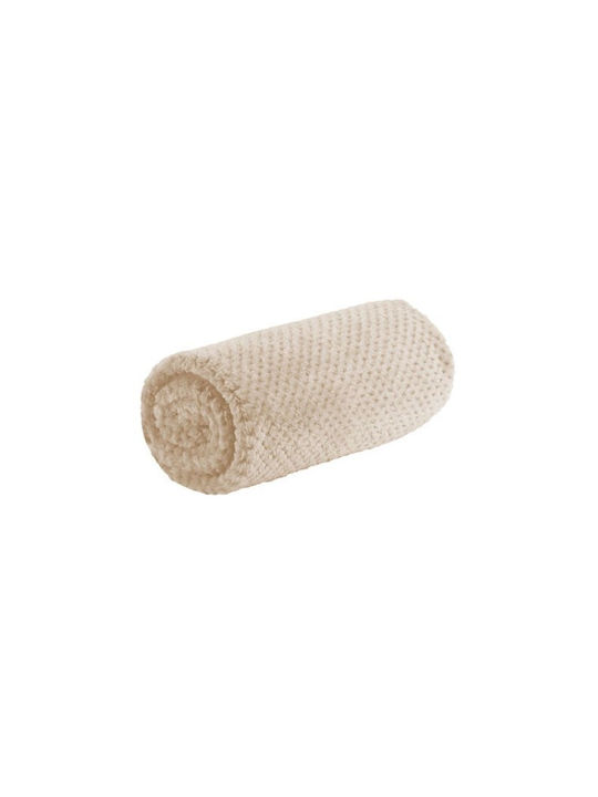 TnS Pop Corn Κουβέρτα Μονή 160x220εκ. Μπεζ
