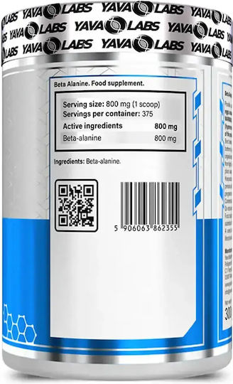 Yava Labs Beta Alanine 800mg 300gr Unflavoured