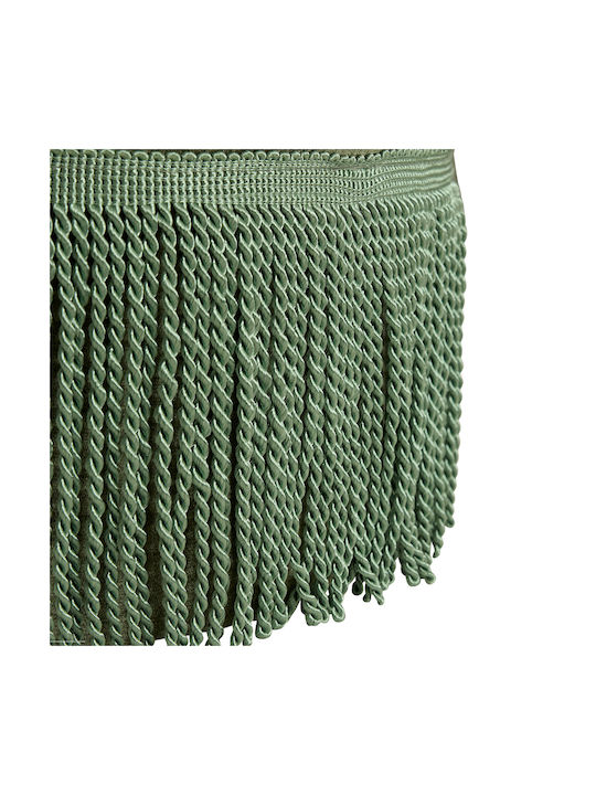Σκαμπό Σαλονιού Επενδυμένο με Ύφασμα A-s Alanya Green 38x38x38εκ.