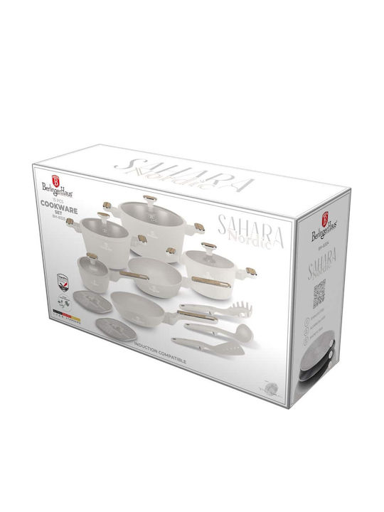Berlinger Haus Set de Vase de Gătit din Aluminiu Sahara cu Acoperire Antiaderentă 6 Piese