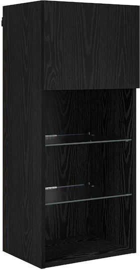 Животно помещение ТВ единица Black Beech с Осветление Д40.5xШ30xВ90бр